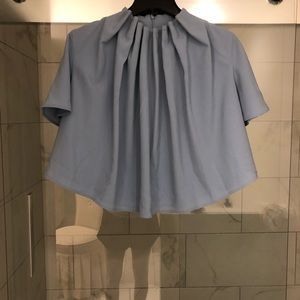 Powder Blue pleated shirt